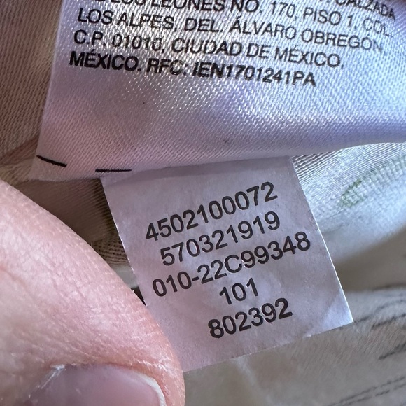 Chico’s Pink Green Floral No Iron Button Down Shirt Size 16 Chic Stretch Comfy - Picture 10 of 12